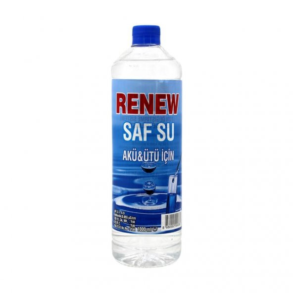 Renew Saf Su 1 Litre - Akü ve Ütü İçin Kullanıma Uygundur ürün görseli 1