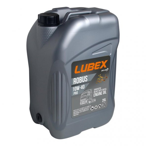 Lubex Robus Pro 10W-40 20 Lt Tam Sentetik Ağır Dizel Motor Yağı ürün görseli 1