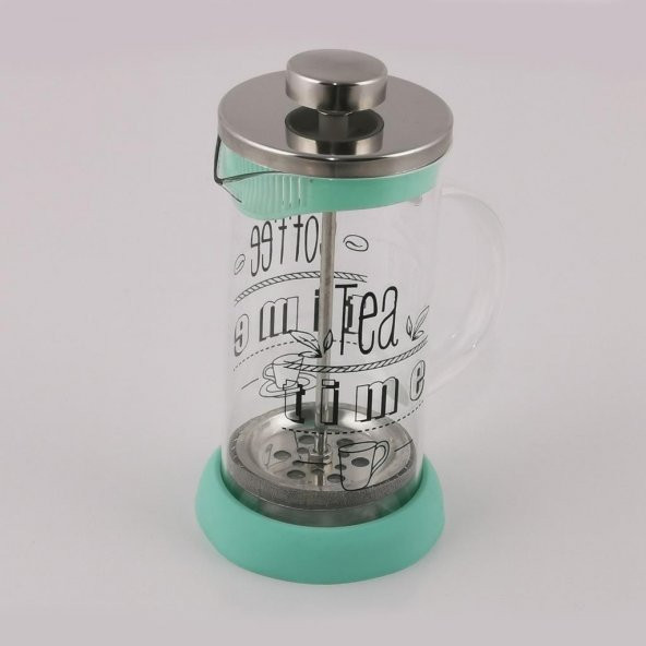 Silikonlu Bitki Çayı Demliği & Demleme & French Press Yeşil ürün görseli 1