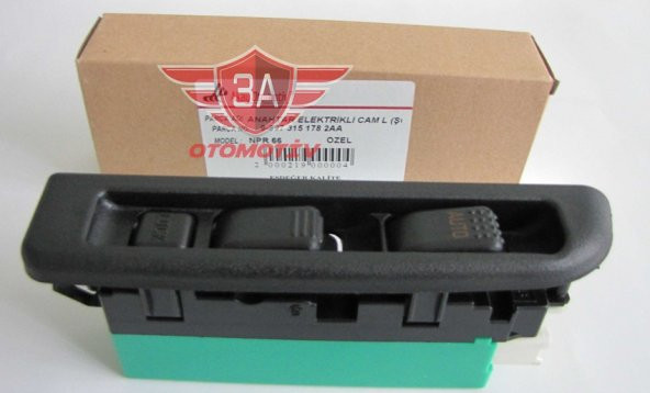 Isuzu Cam Kaldırma Düğmesi Sol Nkr55 - Nkr71 (12Volt) ürün görseli 1