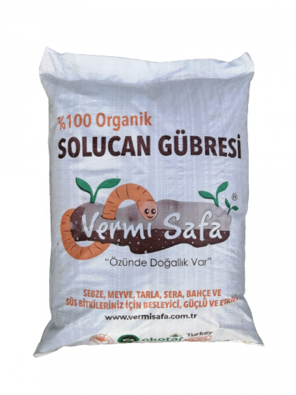 Vermisafa "100 Organik Katı Solucan Gübresi 20 Kg ürün görseli 1