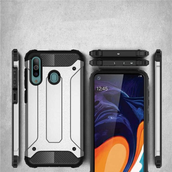 Samsung Galaxy A20S Amor Hybrid Zırh Ultra Koruma Kılıf ürün görseli 1