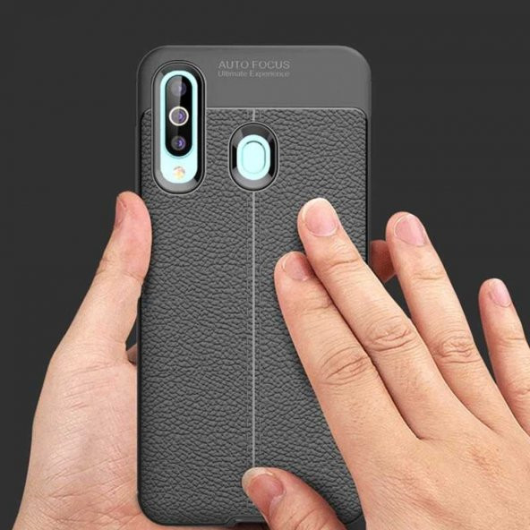 Samsung Galaxy A20S Deri Görünümlü Silikon Ultra Koruma Kılıf ürün görseli 1