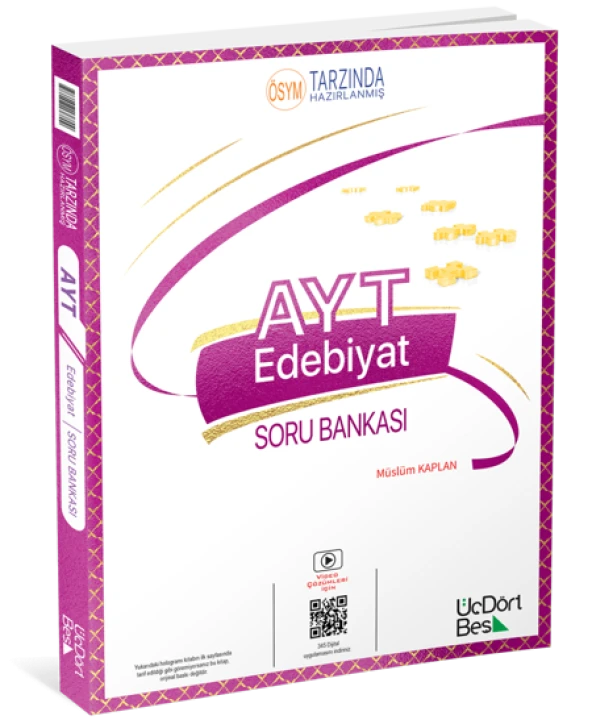 Üç Dört Beş AYT Edebiyat Soru Bankası ürün görseli 1