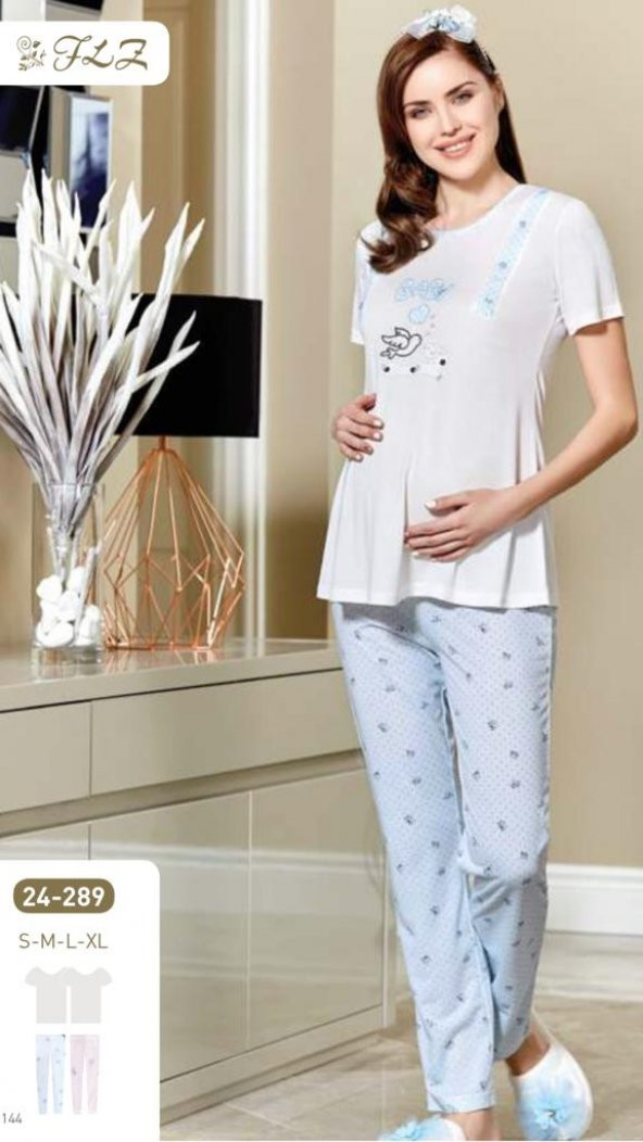FLZ 24-289 YENİ SEZON HAMİLELOHUSA PİJAMA TAKIMI ürün görseli 1
