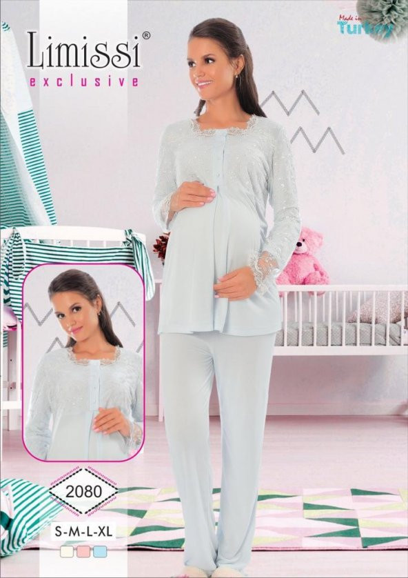 Limissi 2080 Hamile Lohusa Pijama Tk ürün görseli 1