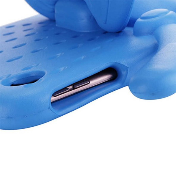 Apple iPad 2 3 4 Kelebek Figürlü Standlı Silikon Tablet Kılıf - Resim 4