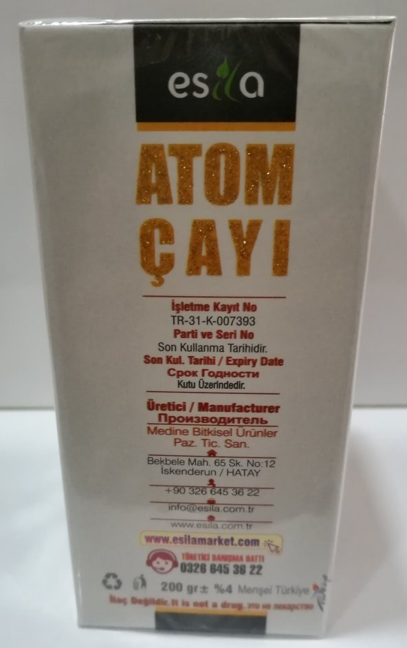 ESİLA Atom Çayı 200 Gr 1. Kalite Ücretsiz Kargo - Resim 2