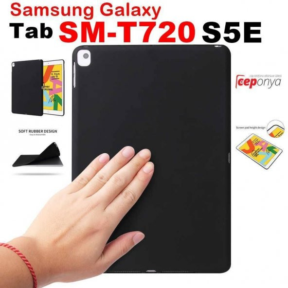 Galaxy T720 Tab S5E Sky Kaliteli Soft Silikon Tablet Kılıf ürün görseli 1