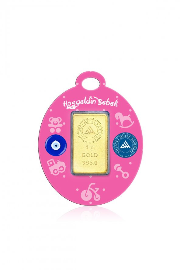 1 Gram Kız Bebek Külçe Altın ürün görseli 1