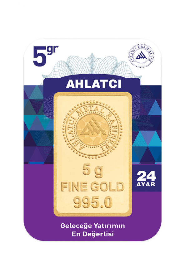 Gram Altın 24 Ayar 5 Gram Külçe Altın Ahl00004 ürün görseli 1