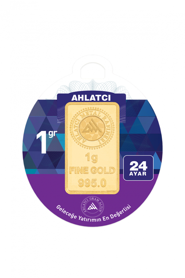 24 Ayar 1 Gram Külçe Altın Ahl00002 ürün görseli 1