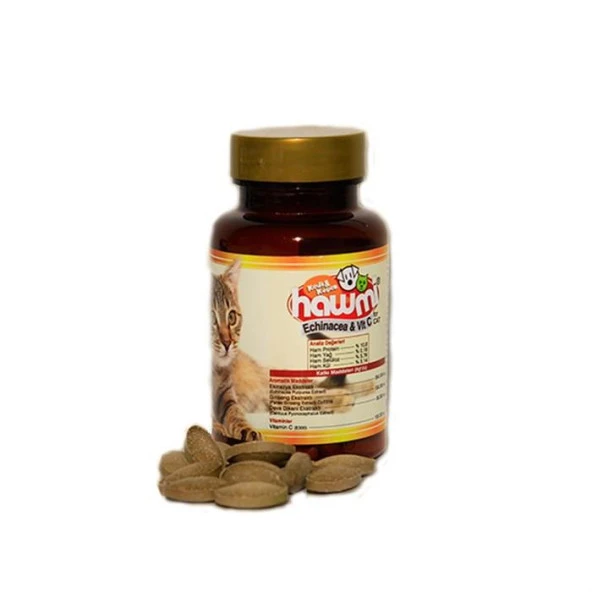 Hawmi Echinacea & Vıt C For Cat Kediler İçin C Vitamini Ve Bağışıklık Güçlendirici ürün görseli 1