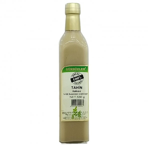 Tahin 530 gr Cam Şişe ürün görseli 1