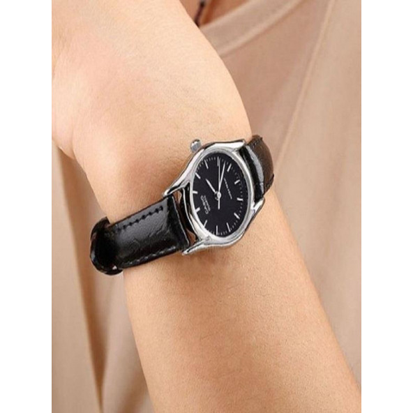CASIO LTP-1094E-1ARDF KÜÇÜK 23 MM DERİ KORDONLU KADIN KOL SAATİ ürün görseli 1
