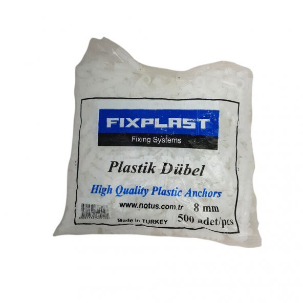 PLASTİK DÜBEL - 8 mm. - 500 ADET - Resim 2