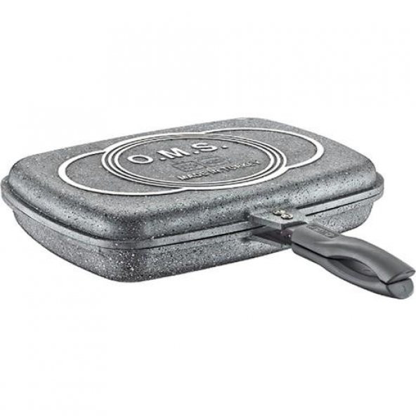 OMS Granit 36x26x9 cm Balık Tava Gri 3215 ürün görseli 1