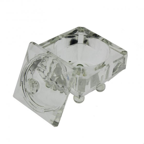 1 Adet 7x7cm Kristal Lokumluk - Resim 3