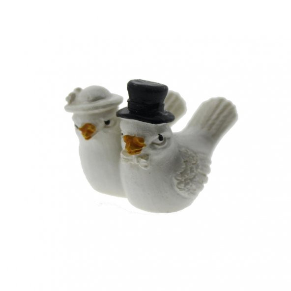 12 Adet 2x3cm Gelin-Damat Minik Güvercin ürün görseli 1