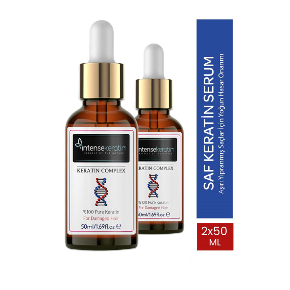 Saf Keratin Serum 50 ml x 2 - Patentli Formül Pure Keratin Complex Serum ürün görseli 1
