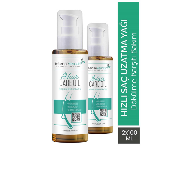Hızlı Saç Uzatma Yağı 100 ml x 2 Dökülme Karşıtı Saç Bakım Kompleksi Hair Growt Complex Oil ürün görseli 1