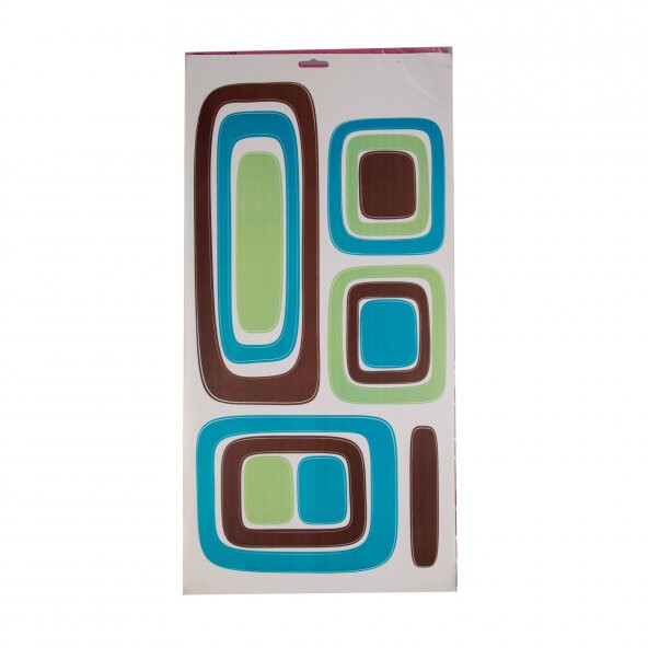 XFG080M DUVAR SÜSÜ KARELİ MAVİ''YEŞİL DESEN PVC 61X30X0''5CM ürün görseli 1