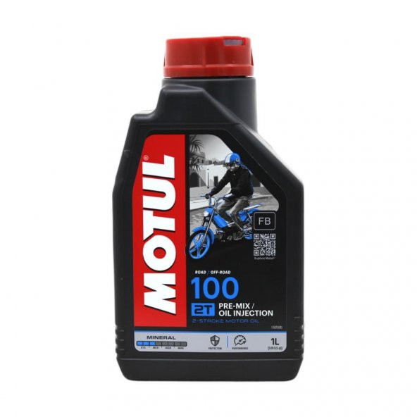 Motul 100 2T 1 Lt 2 Zamanlı Motosiklet Motor Yağı ürün görseli 1