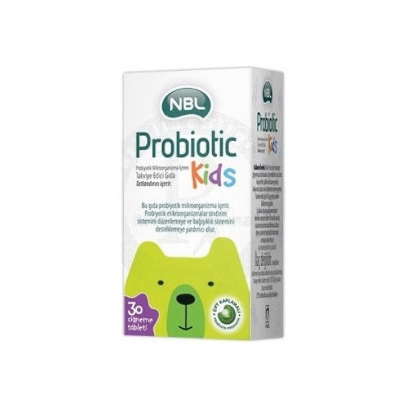 NBL Probiotic Kids 30 Çiğneme Tablet ürün görseli 1