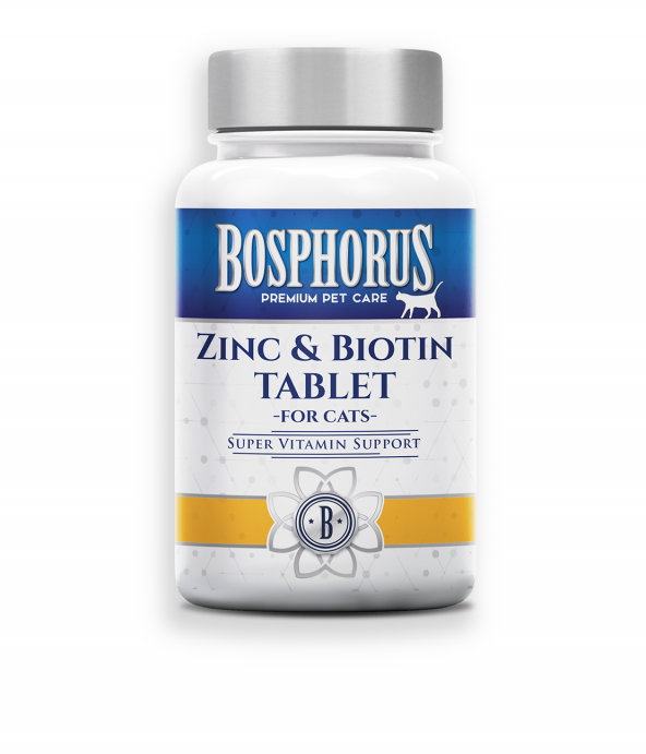 Bosphorus Kediler İçin Çinko&Biotin Tablet 60 Adet ürün görseli 1