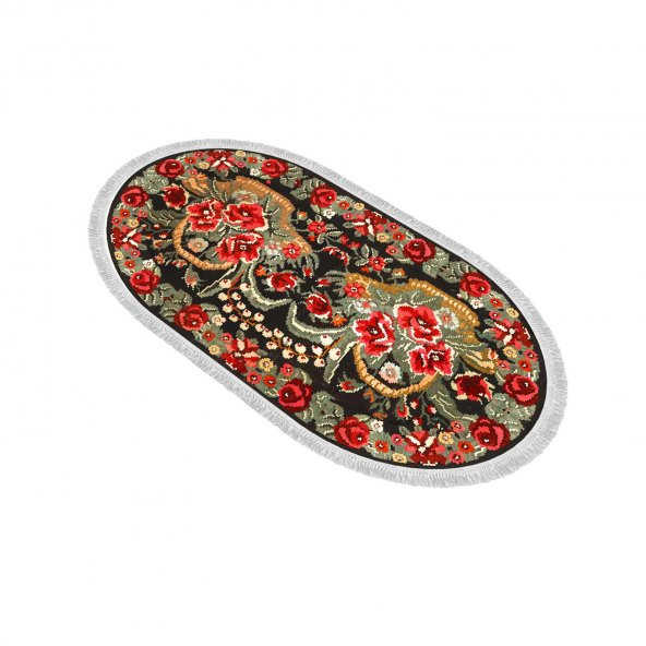 Decoling İpek 1785 Dekoratif Oval Halı - Resim 5