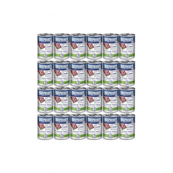 Bosphorus Tahılsız Konserve Kuzu Etli Kedi Maması 24'lü (24 x 415 gr) ürün görseli 1