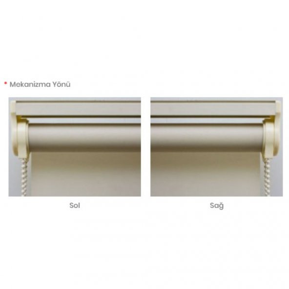 Vizon Rengi Polyester Stor Perde - Resim 5