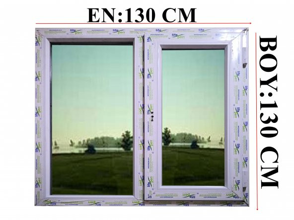 130X130 Pvc ISICAMLI PENCERE - Resim 2