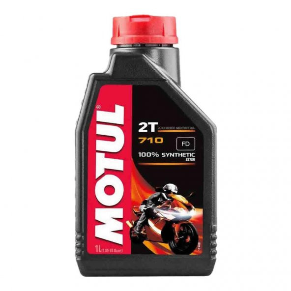 Motul 710 2T 1 Lt 2 Zamanlı Tam Sentetik Motosiklet Yağı ürün görseli 1