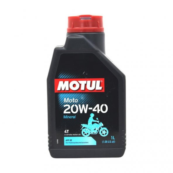 Motul Moto 4T 20W-40 1 Lt 4 Zamanlı Mineral Motosiklet Yağı ürün görseli 1
