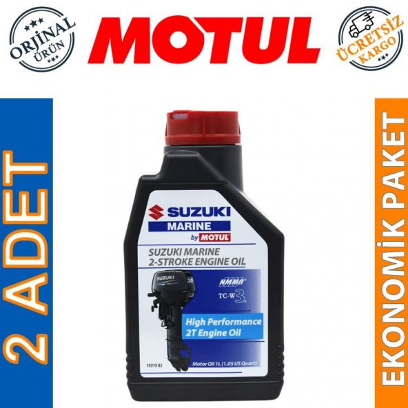 Motul Suzuki Marine 2T 1 Lt 2 Zamanlı Tekne Motor Yağı (2 Adet) ürün görseli 1