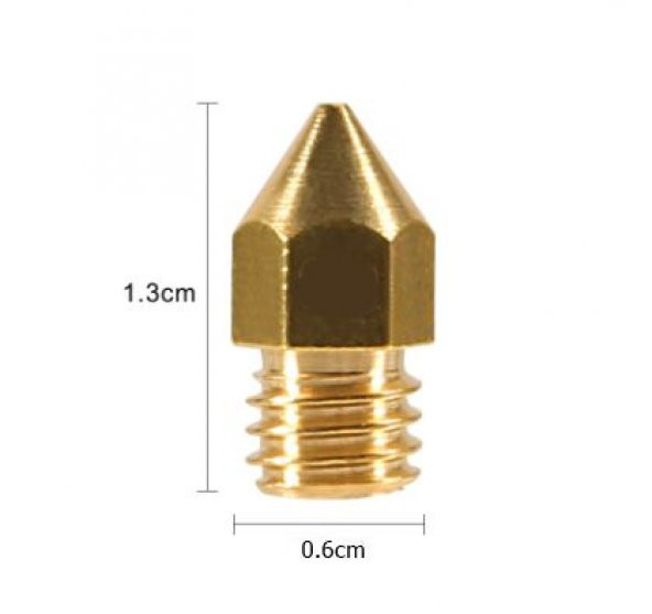 3D Printer / Yazıcı Extruder MK8 pirinç Nozzle - 0,3mm (3.00) 1 Adet (rf184) ürün görseli 1