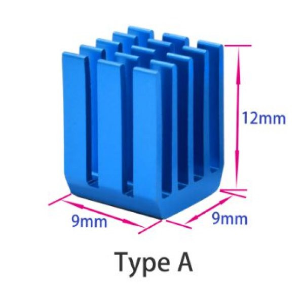 3D Yazıcı Step Motor Sürücü Soğutucu  Tip A x 1 adet ürün görseli 1