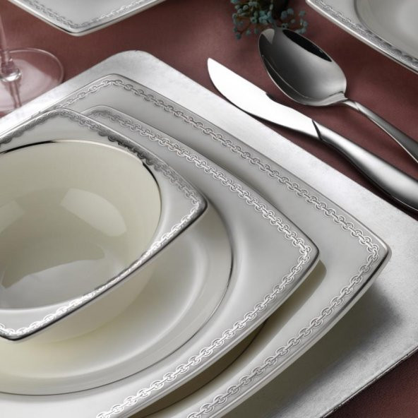 Kütahya Porselen Bone Mare 62 Parça 4920 Desen Yemek Takımı ürün görseli 1