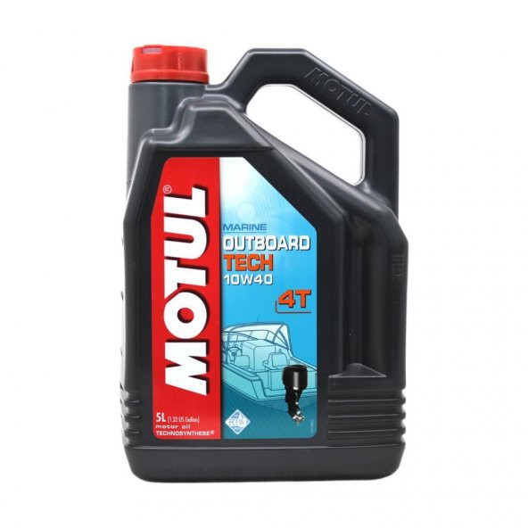 Motul Marine Outboard Tech 10W-40 4T 5 Lt Tekne Motor Yağı ürün görseli 1