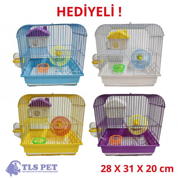 TLSPet İthal Hamster Kafesi HEDİYELİ ! ürün görseli 1