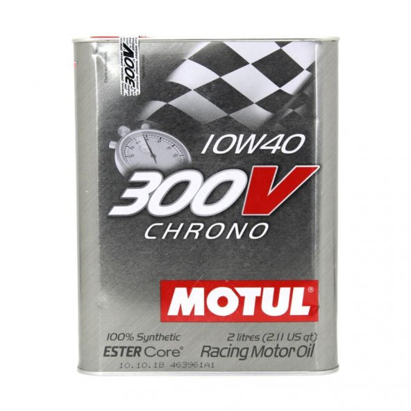 Motul 300V Chrono 10W-40 2 Lt Tam Sentetik Motor Yağı ürün görseli 1