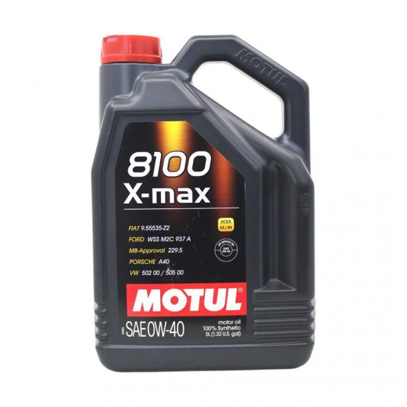 Motul 8100 X-Max 0W-40 5 Lt Tam Sentetik Motor Yağı ürün görseli 1