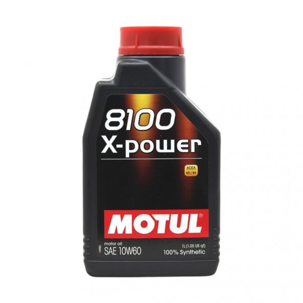 Motul 8100 X-Power 10W-60 1 Lt Tam Sentetik Motor Yağı ürün görseli 1