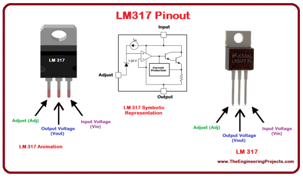 LM317 Ayarlanabilir Voltaj Regülatör Entegresi - Resim 3
