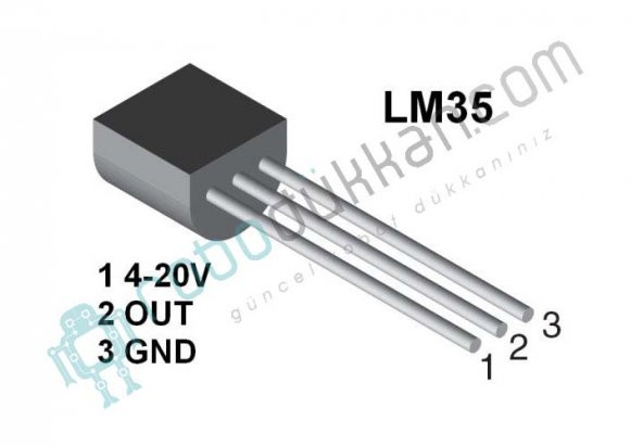 LM35 Sıcaklık Sensörü - Resim 2