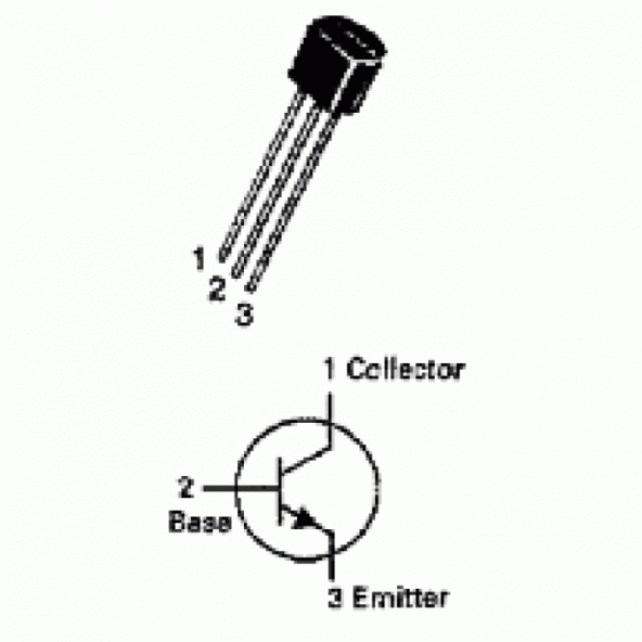 BC237 Plastik NPN Transistör - Resim 2