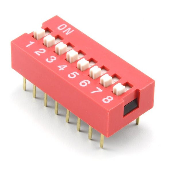 8li Dip Switch - 8x2 ürün görseli 1