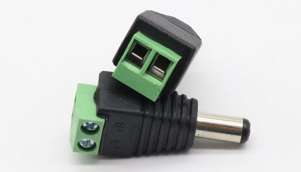 Power Klemens Modül Erkek - Cctv Camera 5.5 X 2.1mm - Resim 2