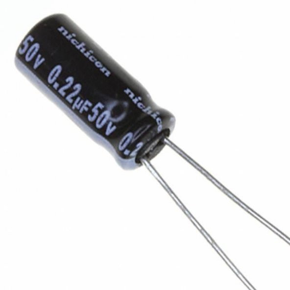 0.22uF 50V Elektrolit Kondansatör ürün görseli 1